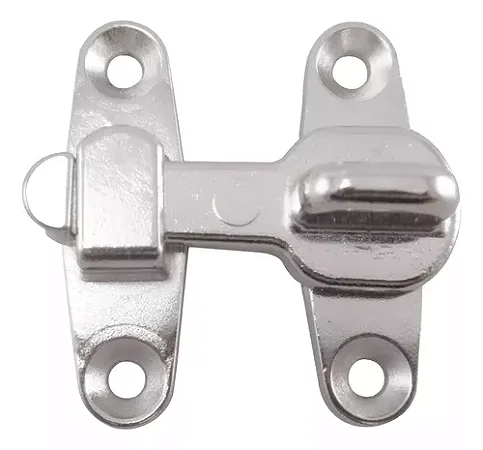 Trinco De Segurança Tranqueta Rocha Aço Banho Zinco Azul Varejo