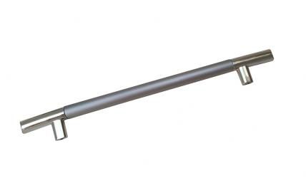 Puxador PJ Miragem Cinza Fosco 448mm 7330