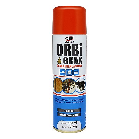 Spray Graxa Branca Orbi Grax 300ml Or1539