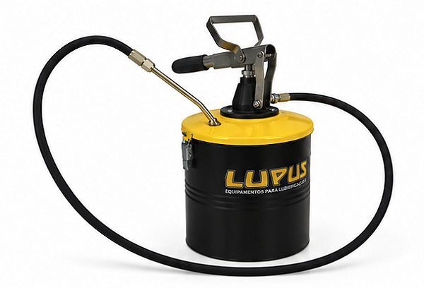 Bomba Manual para Graxa com Compactador Recipiente 7kg Ref. 7000 Lupus