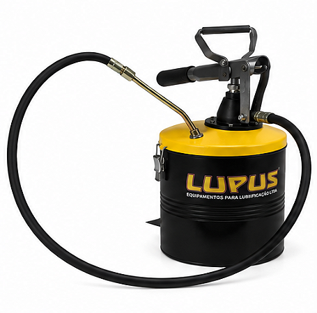 Bomba Manual p/ Graxa c/ Compactador Recipiente 4kg Ref. 7003 Lupus