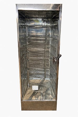 Maquina Assar Frangos e Carnes Giratória RF200I (queimadores a gás) - Inox 10 Grelhas