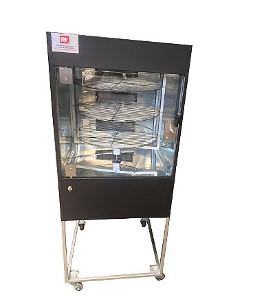 Maquina Assar Frangos e Carnes Giratória em RF60K - Black (queimadores a gás) 03 Grelhas