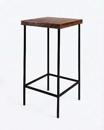 Mesa Bistrô Industrial Quadrada