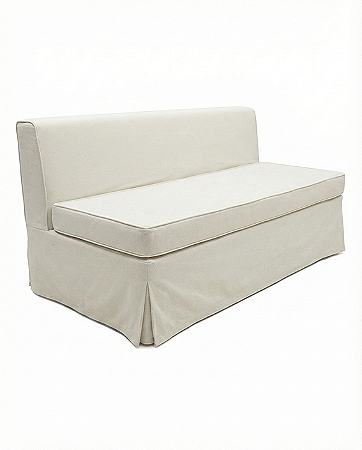Banco Futon com encosto - Off White