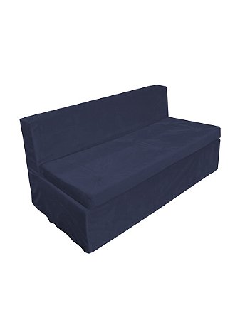 Banco futon encosto - Veludo Azul