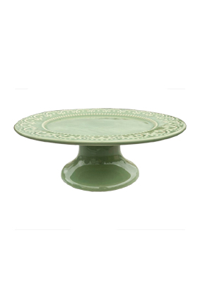 Prato de Bolo Pistache - 27cm