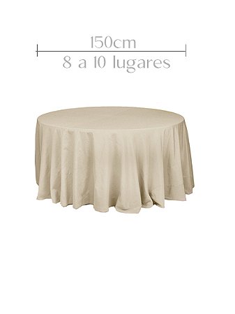 Mesa Pranchão 150 cm com toalha Marfim