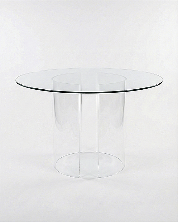 Mesa Redonda Vidro Aspen - 120cm