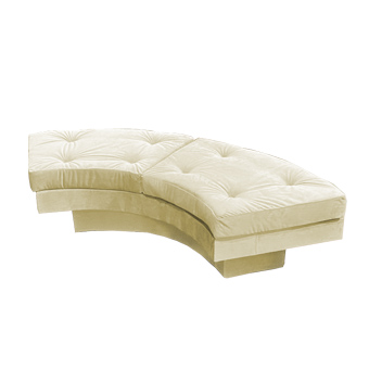 Banco Futon Curvo - Off White