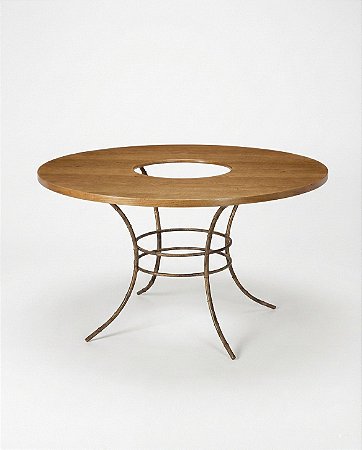 Mesa Redonda Madeira com furo - 160cm