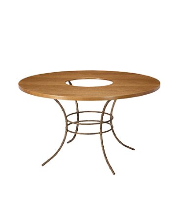 Mesa Redonda Madeira com furo - 160cm