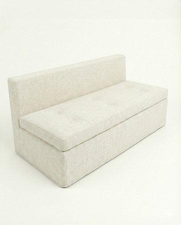 Banco Futon com encosto Linho Off White