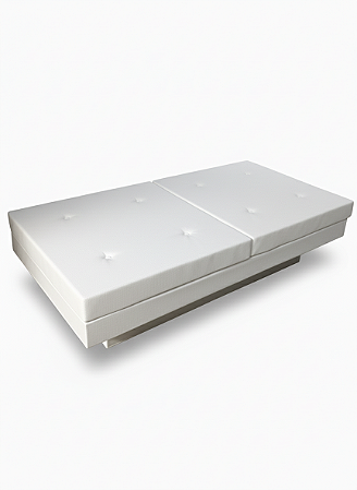 Banco Futon Retangular - Sarja Off White