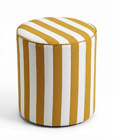 Pufe Cilindrico 43x50cm - Capri - amarelo