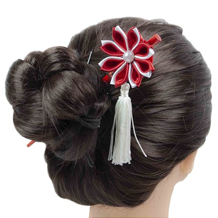 Palito japonês para cabelo - Kanzashi. Modelo Saori.