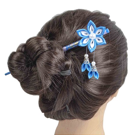 Palito japonês para cabelo - Kanzashi. Modelo Yuna.