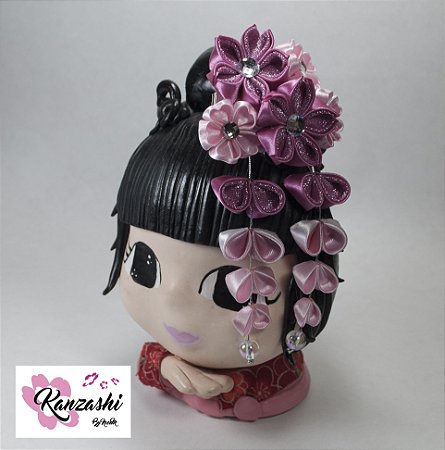 Presilha japonesa - Kanzashi - Modelo New Sakura