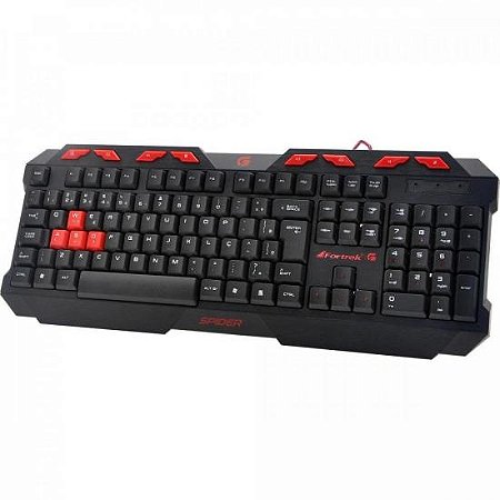 TECLADO GAMER SPIDER GK706 PT/VM FORTREK