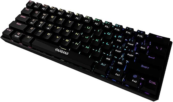 TECLADO GAMER MECANICO HERMES E3 PRETO GAMDIAS