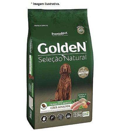 Ração Golden Seleção Natural Cães Adultos 12 kg