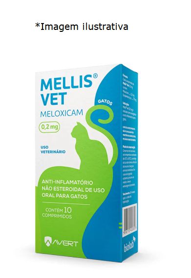 Anti-inflamatório Mellis Vet para Gatos 0,2mg (10 comprimidos)