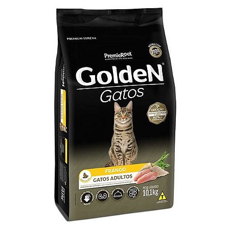 Ração Golden Gatos Adultos Frango 10,1kg
