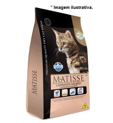 Ração Farmina Matisse Salmão para Gatos Adultos Castrados 7,5kg