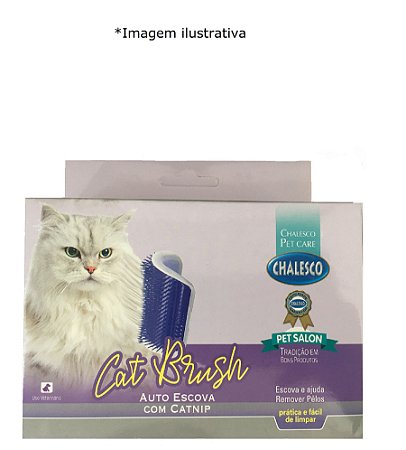 Escova Massageadora para Gatos Coçadinha com Catnip