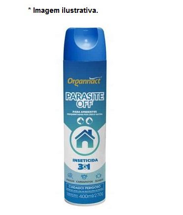 Spray Organnact Antipulgas para Ambiente Parasite Off 400ml