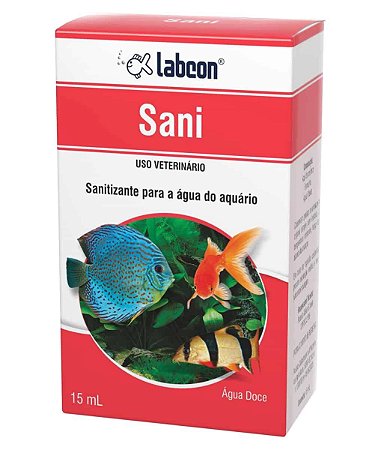 Sani 15ml (água doce) Sanitizante p/ Água do Aquário