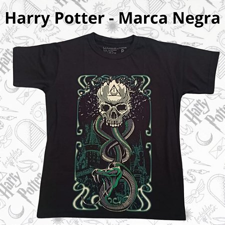 Camiseta Harry Potter Marca Negra