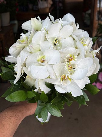 Buque Noiva Orquidea Branca