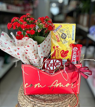 Cesta Com Amor & Chocolates