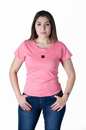 CAMISETA BÁSICA FEMININA CORAL