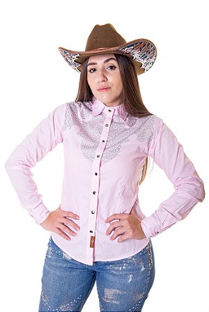 CAMISA FEMININA COUNTRY HORSESHOE