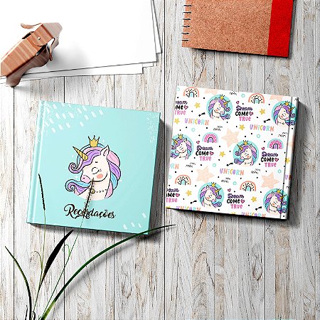 Álbum Scrapook Unicórnio