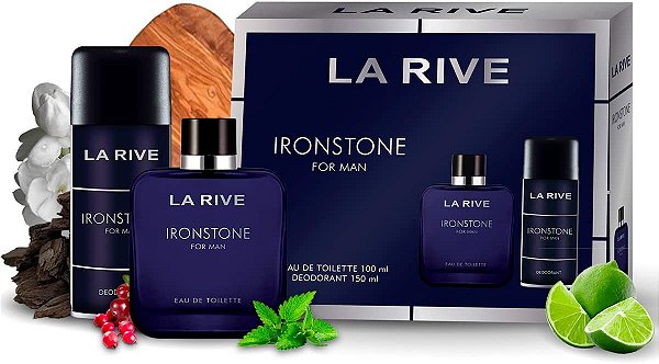 La Rive Ironstone Kit – Perfume Masculino EDT + Desodorante