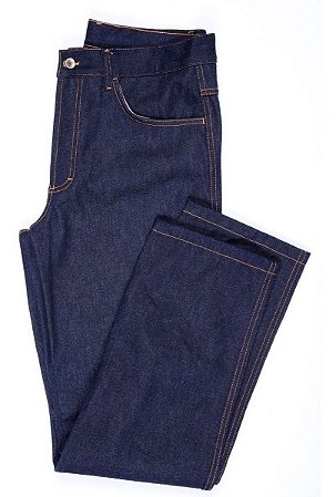 Calça Jeans Masculina Tradicional Azul Escuro