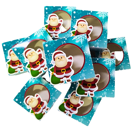 10 Caixas para Sabonete - Natal Tons de Azul