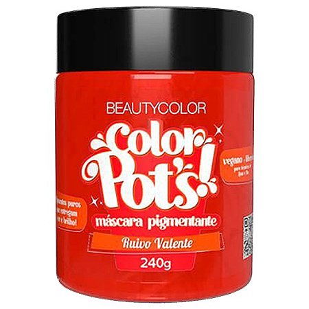 Color Pot's Máscara Pigmentante Ruivo Valente 240g - Beauty Color