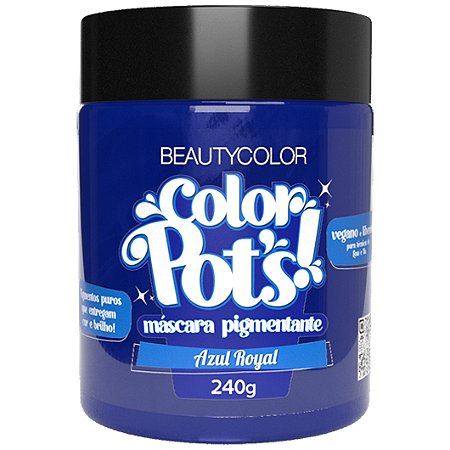 Color Pot's Máscara Pigmentante Azul Royal 240g - Beauty Color