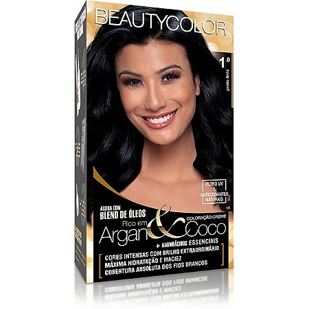 Coloração Kit 1.0 Preto Ônix - Beauty Color
