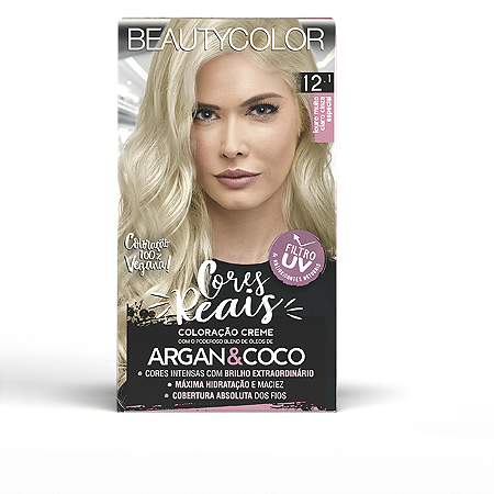 Coloração Kit 12.1 Louro Muito Claro Cinza Especial - Beauty Color