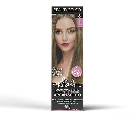 Coloração Individual 8.1 Louro Claro Acinzentado - Beauty Color