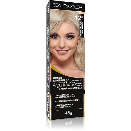 Coloração Individual 12.1 Louro Muito Claro Acinzentado Especial - Beauty Color