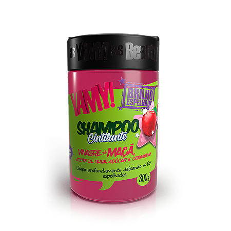 Shampoo Cintilante Vinagre de Maçã Brilho Espelhado 300g - YAMY!