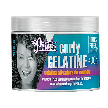 Gelatina Ativadora de Cachos Curly Gelatine 400g - Soul Power