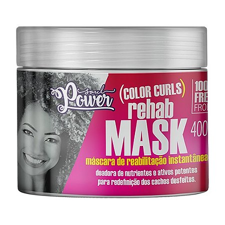 Máscara de Reabilitação Color Curls Rehab Mask 400g - Soul Power