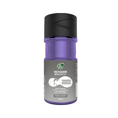 Matizador Branco Efeito Platinado 150ml - Tubarão Branco - Kamaleão Color